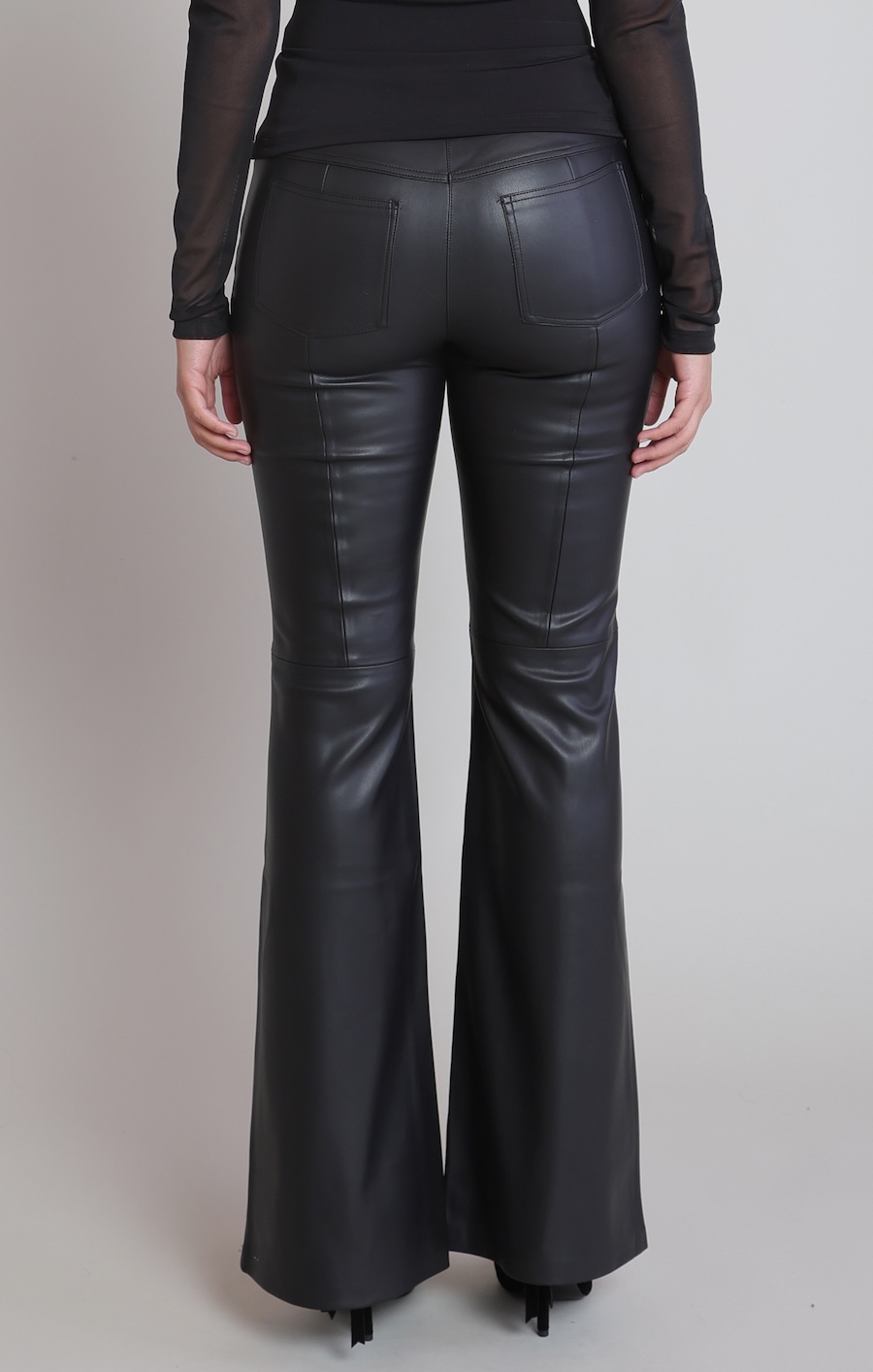 Pantalon simili cuir flare Pantalon simili cuir flare