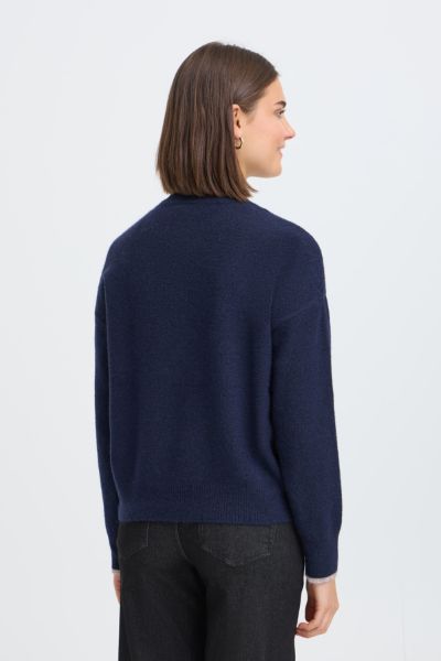 Chandail tricot imprimé devant - 20618303 - Fransa Chandail tricot imprimé devant - 20618303 - Fransa