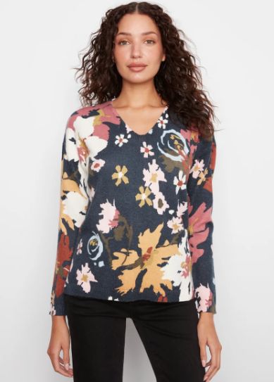 Chandail tricot imprimé - C2581DR-464A - Charlie B Chandail tricot imprimé - C2581DR-464A - Charlie B