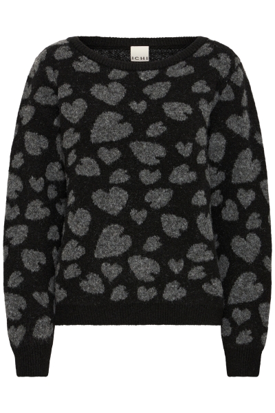 Tricot coeurs - 20126378 - Ichi Tricot coeurs - 20126378 - Ichi