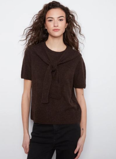 Chandail tricot manches courtes - C2069/690C - Charlie B Chandail tricot manches courtes - C2069/690C - Charlie B