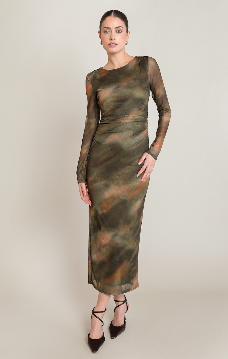 Robe maxi en mèche - 2822002 T - Black Tape Robe maxi en mèche - 2822002 T - Black Tape