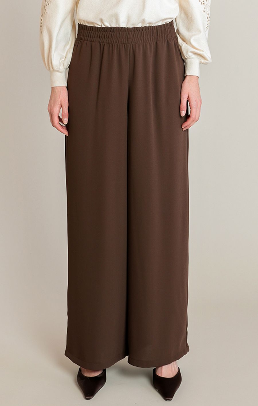 Pantalon jambe large taille élastique - 2822718 T - Black Tape Pantalon jambe large taille élastique - 2822718 T - Black Tape