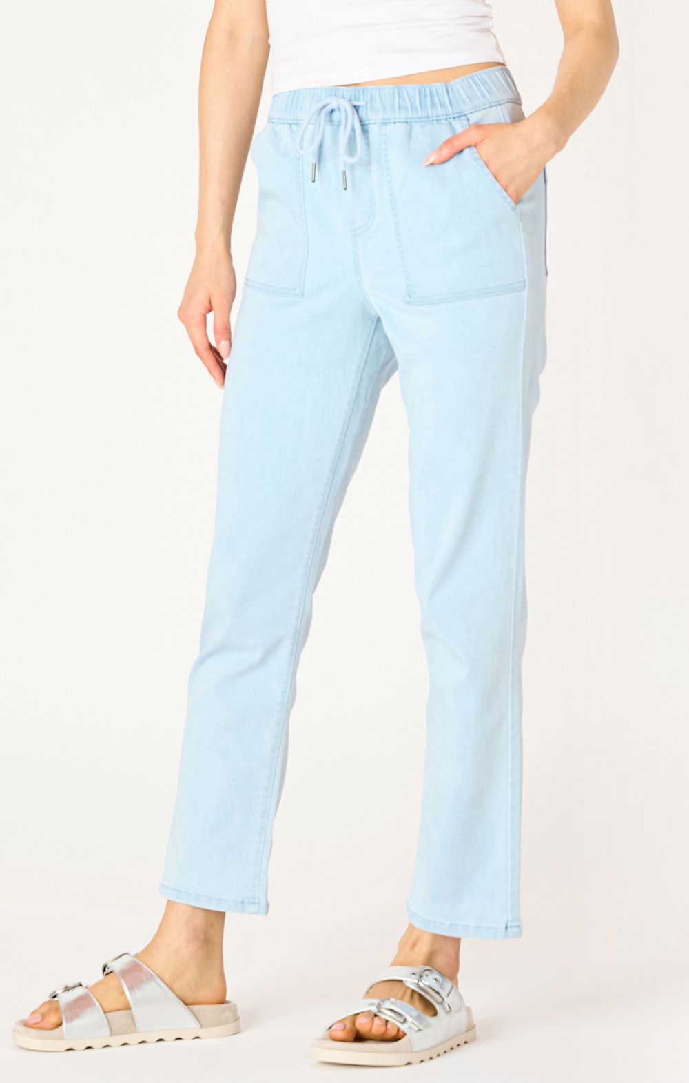 Pantalon de jogging en denim tricoté - 2525251 D - Dex