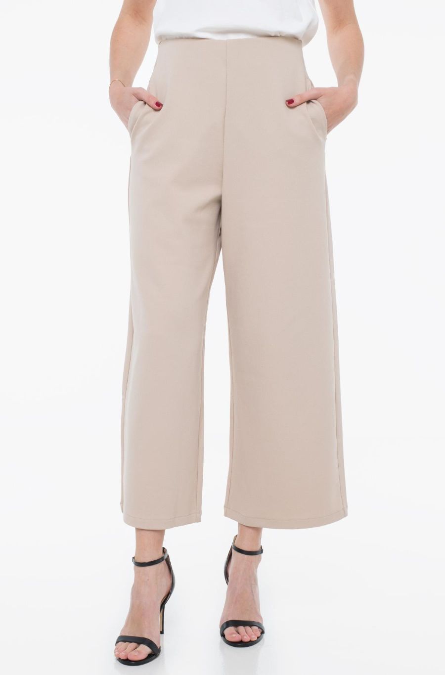Pantalon pull on jambe large - 1042304 - Tom Tailor