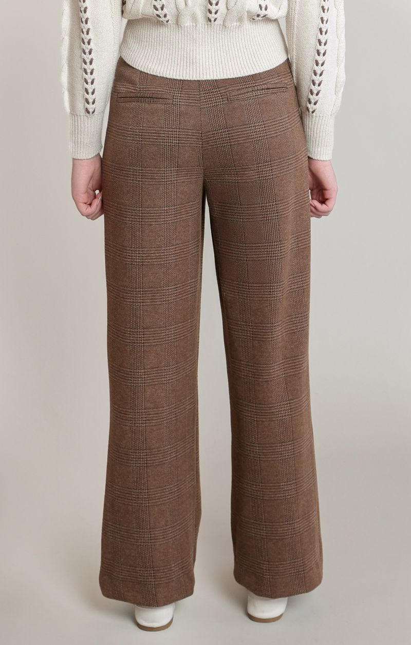 Pantalon carreaux plis devant - 2822716 D - Dex
