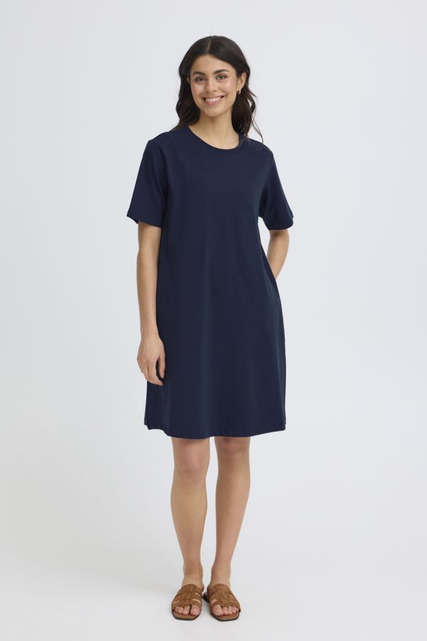 Robe 2 poches unie - 20617873 - Fransa