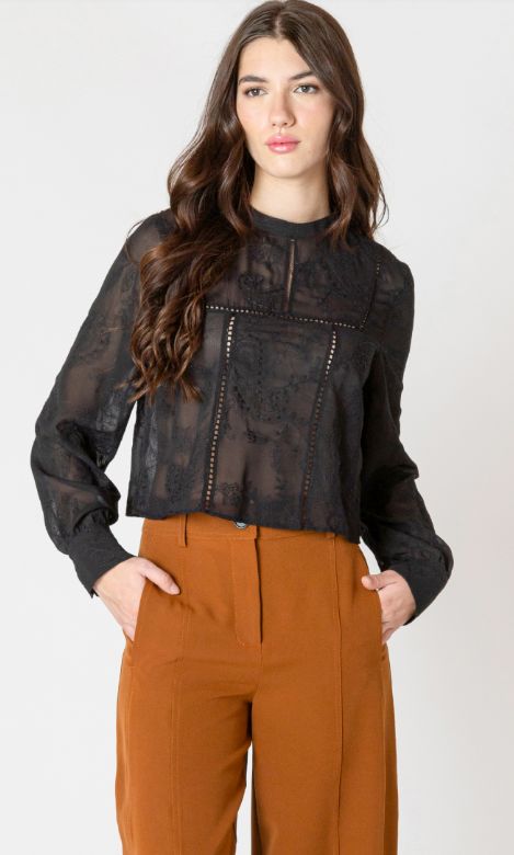 Blouse dentelle - 2623513 T - Black Tape
