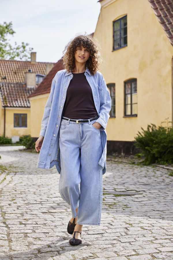 Robe chemisier jeans