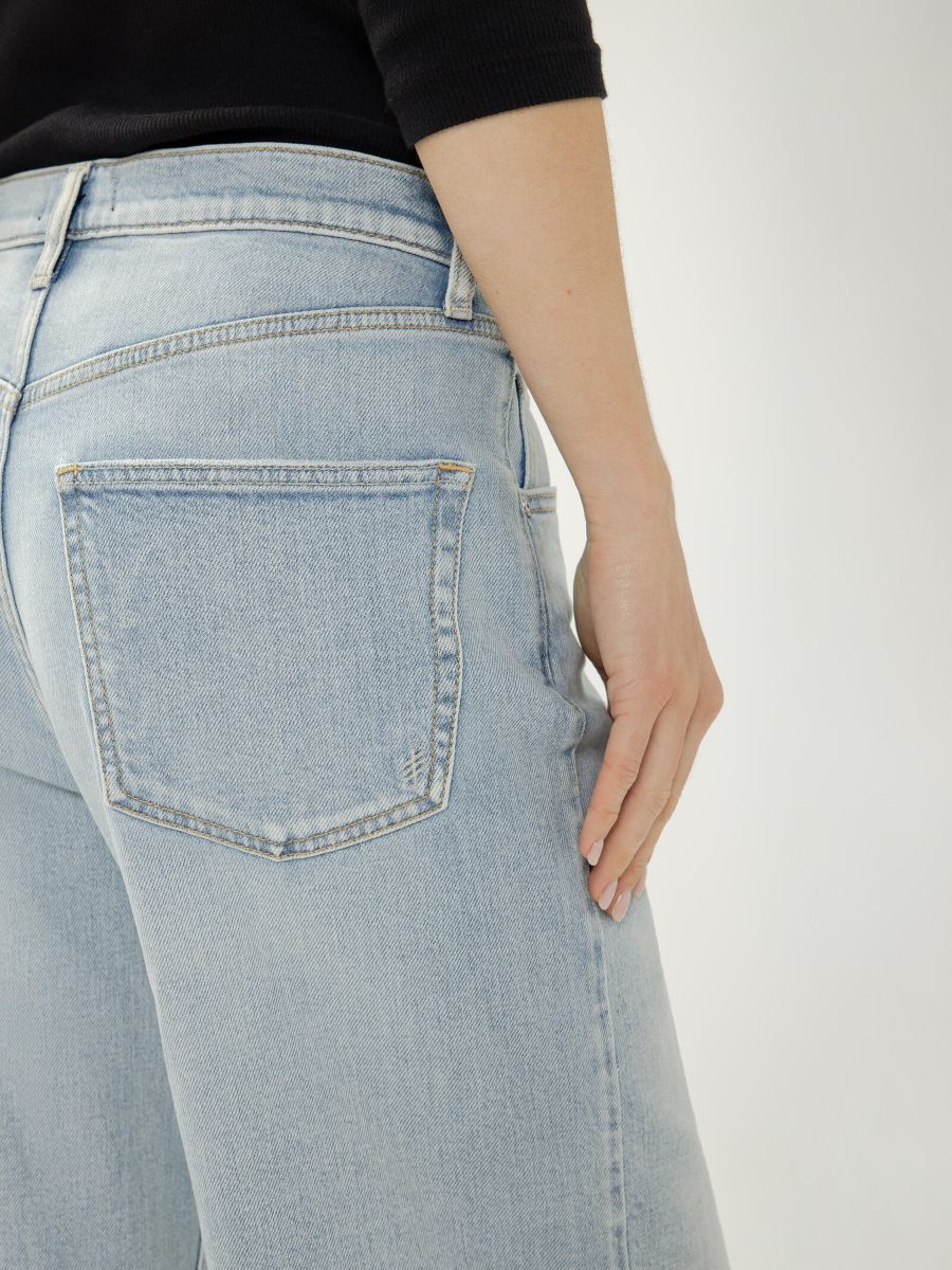 Jeans be easy cheville jambe large - L44604HDR108 - Silver Jeans