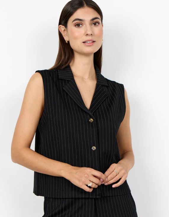 Veste débardeur lignée - 27723 - Soya Concept