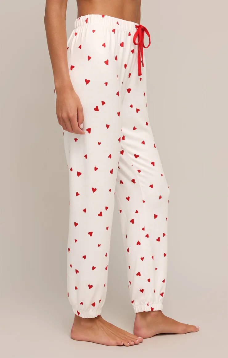 Pantalon détente petits coeurs