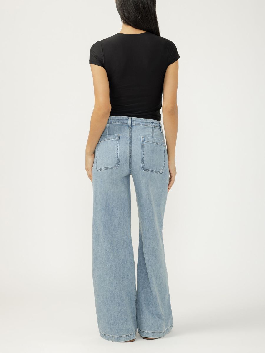 Jeans en tricot léger - L63902LWK201 - Silver Jeans