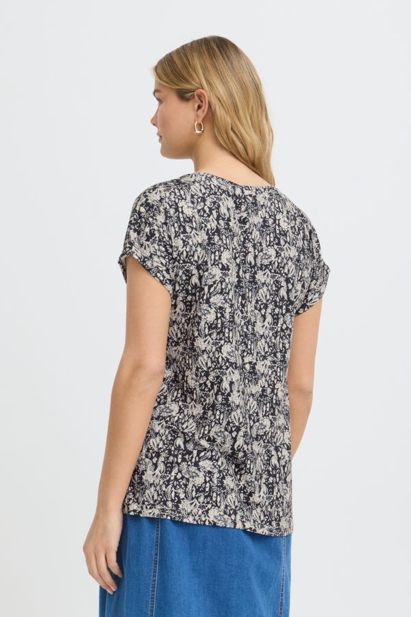 T-shirt col rond - 20610634 - Fransa