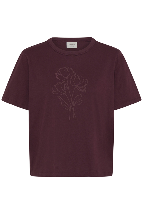 T-shirt col rond - 20618238 - Fransa