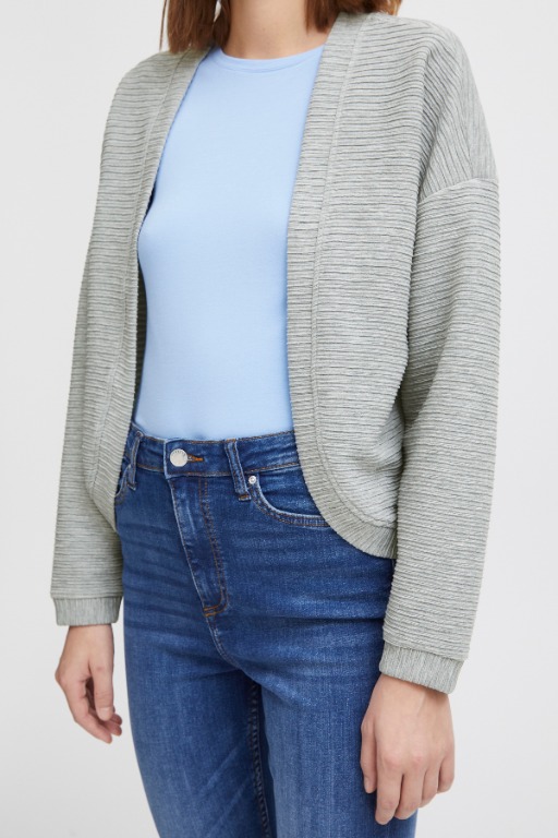 Cardigan court tricot