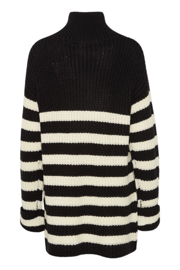Robe chandail tricot rayures - seconde main