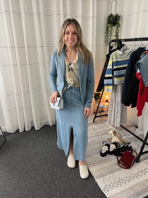 Veston kate denim souple