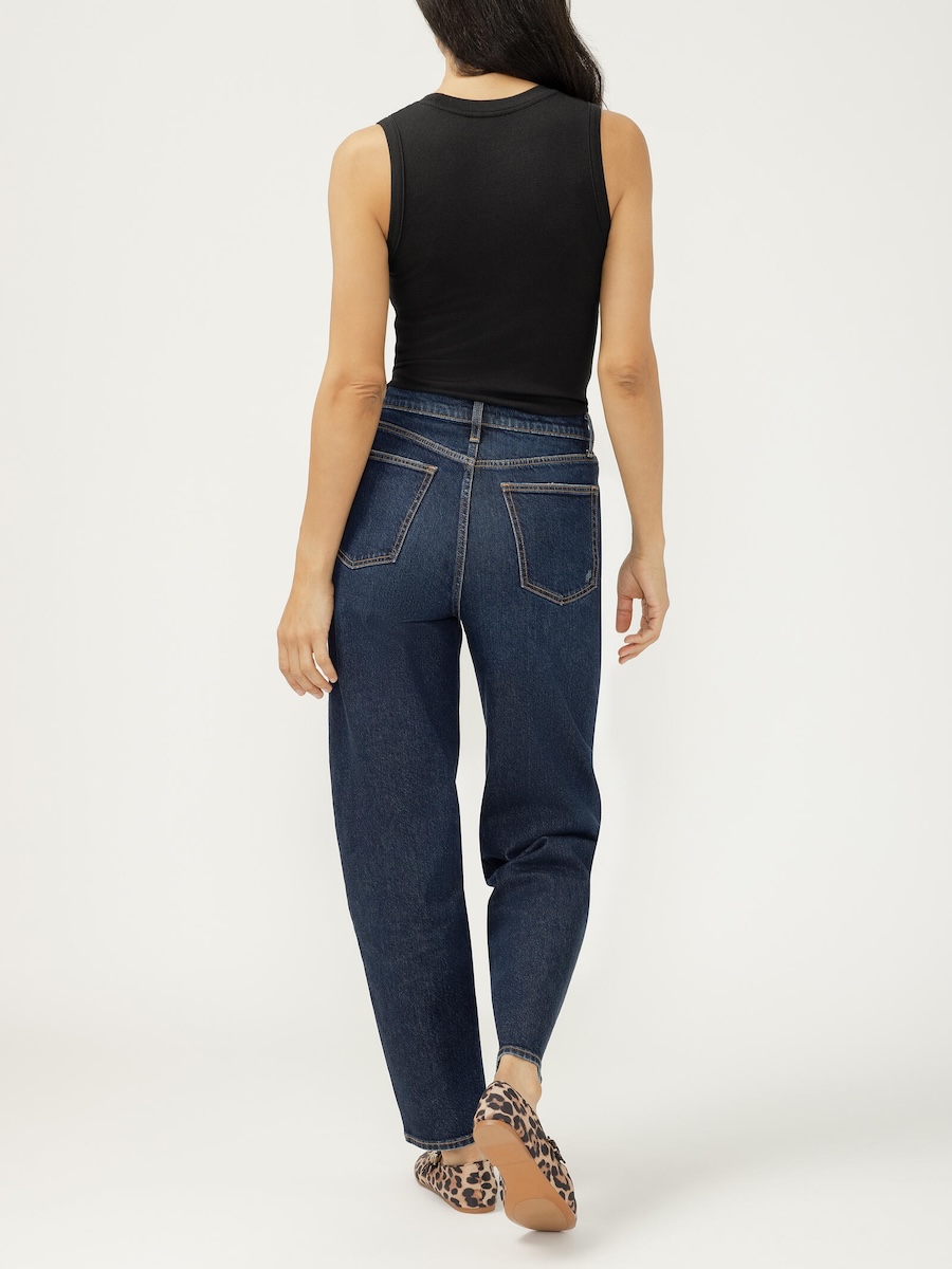 Jeans taille haute arrondie à jambe droite - L64148HDR488 - Silver Jeans