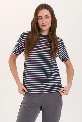 T-shirt col rond rayé - 12578A - 24 Colours