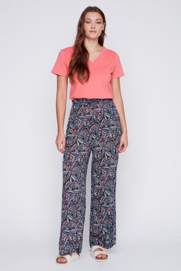 Pantalon motif palazzo - 2412256 - C.Y.C. Coco Y. Club Inc