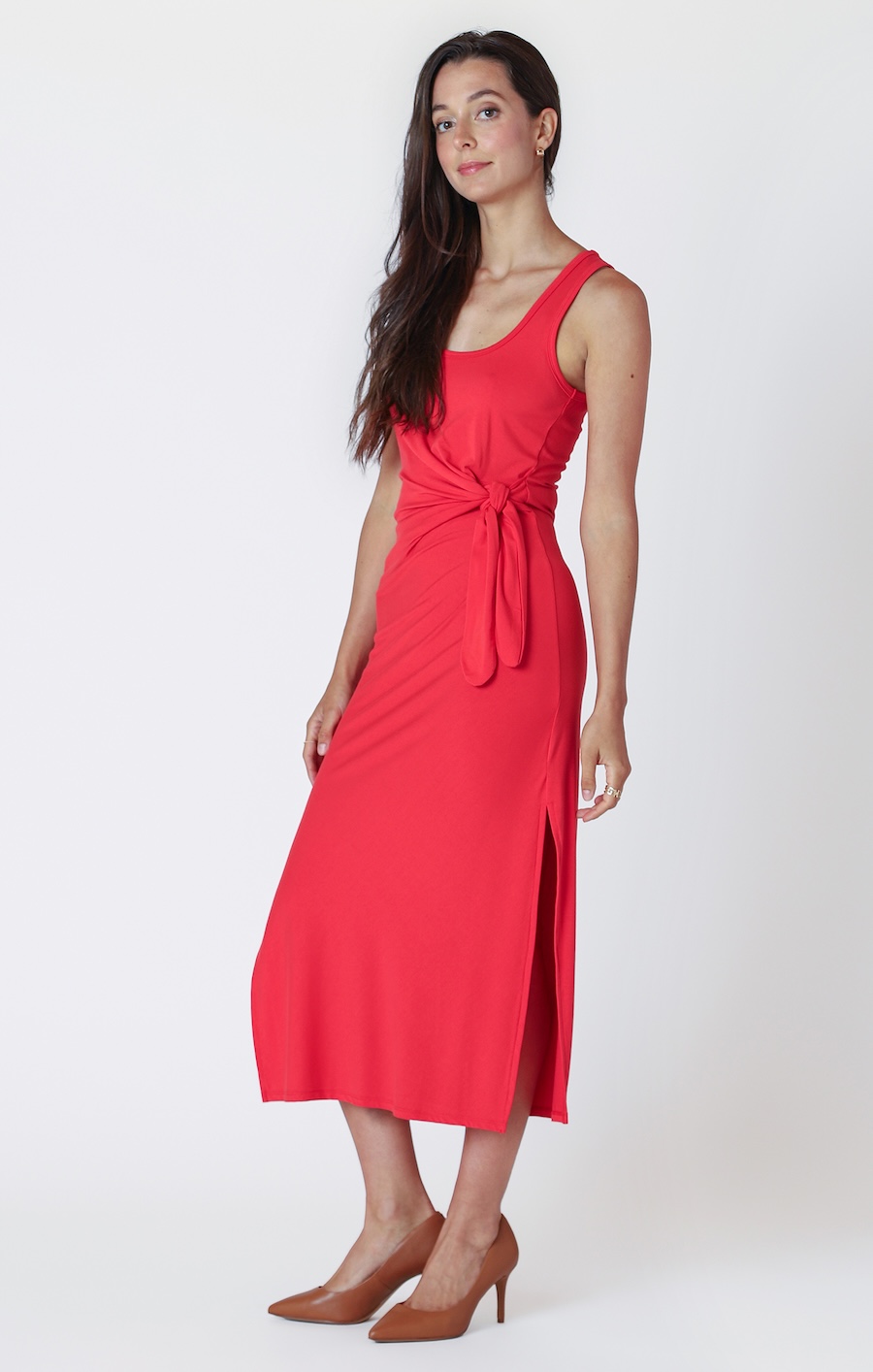 Robe midi avec noeud - 2522005 D - Dex