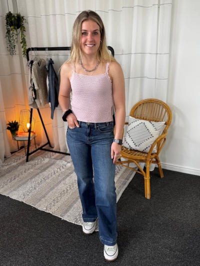 Camisole en tricot légèrement ajouré
