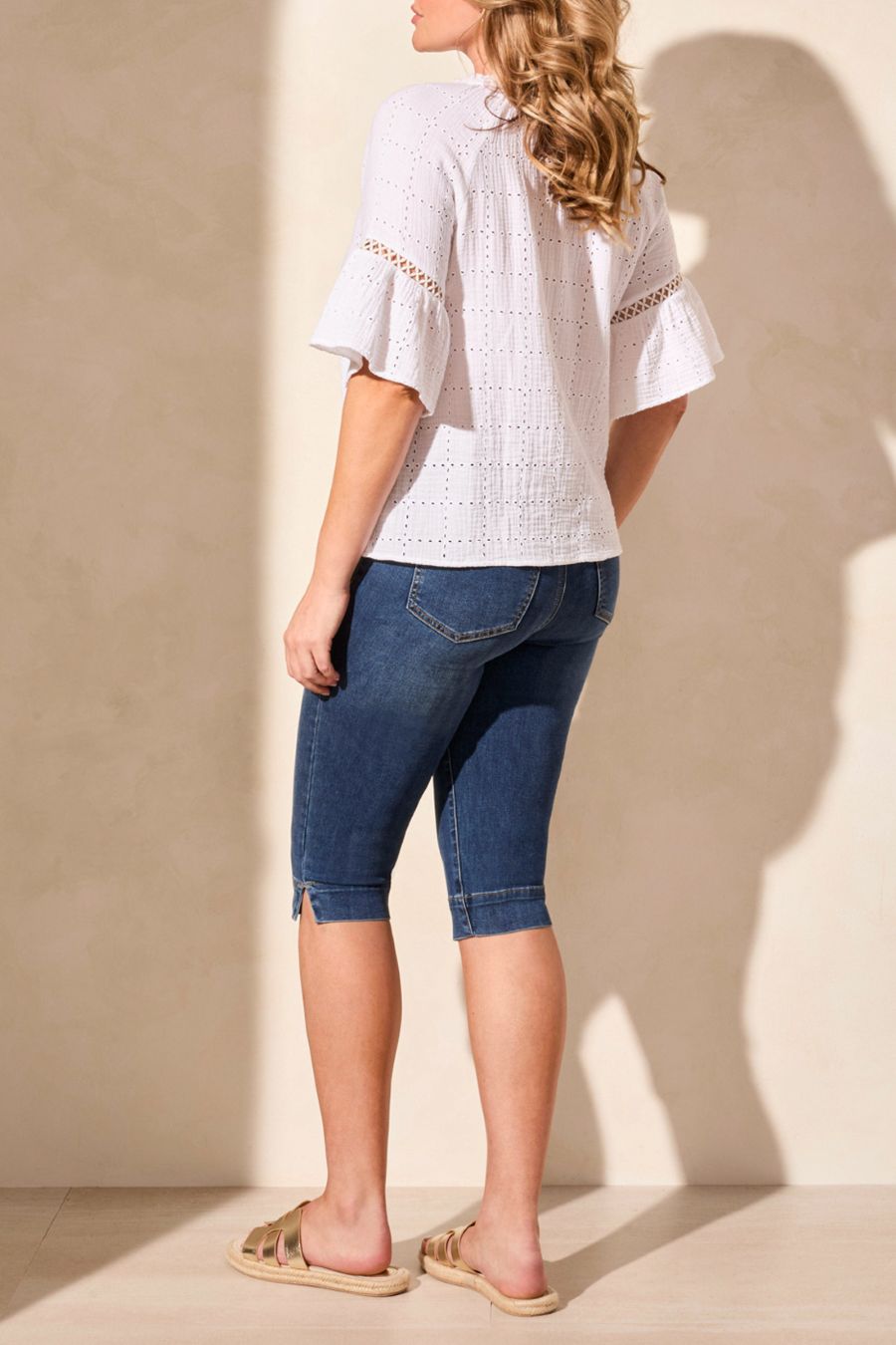 Blouse broderie mch raglan