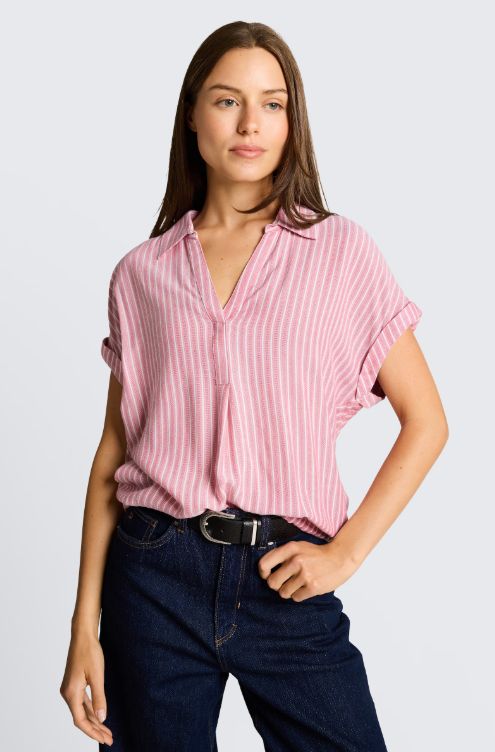 Blouse lignée mch courte - 1049797 - Tom Tailor