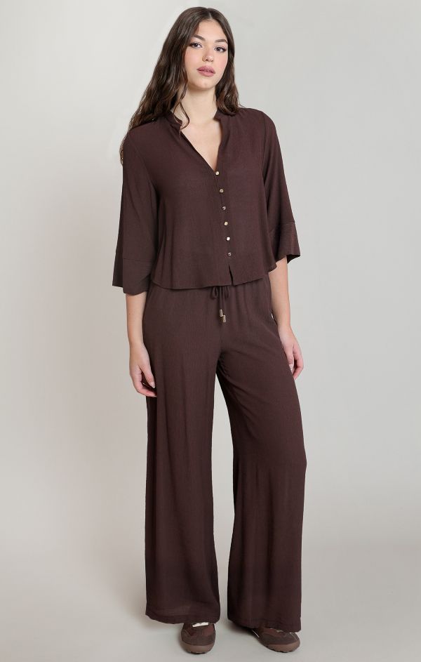 Blouse boutonnée manches larges - 2823508 D - Dex