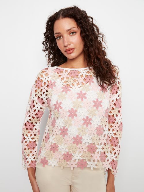 Chandail tricot ajouré - C4706/777C - Charlie B