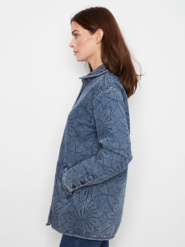 Veste jeans imprimée