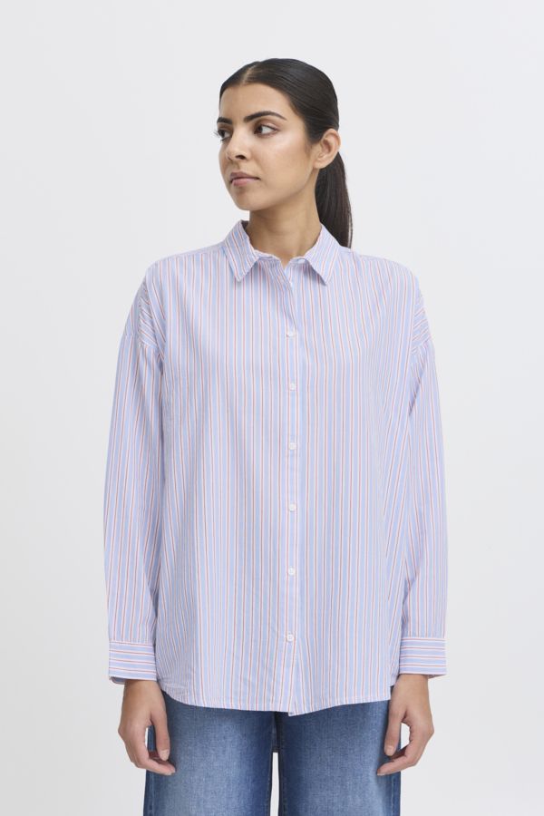 Blouse lignée oversized - 20122668 - Ichi