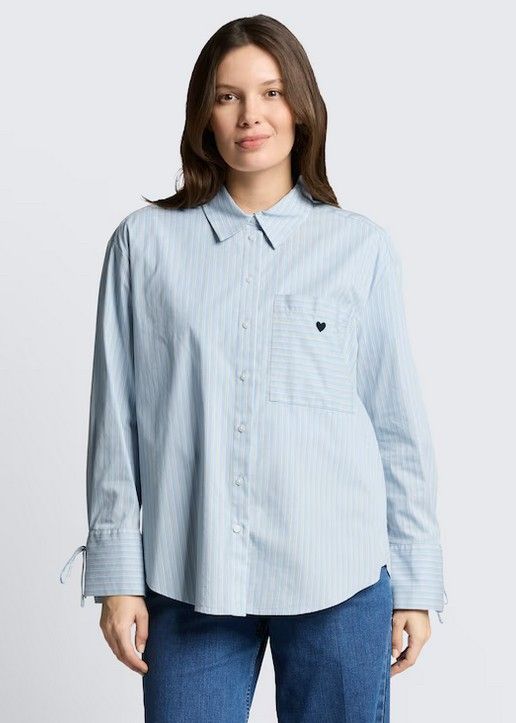 Blouse poplin ample