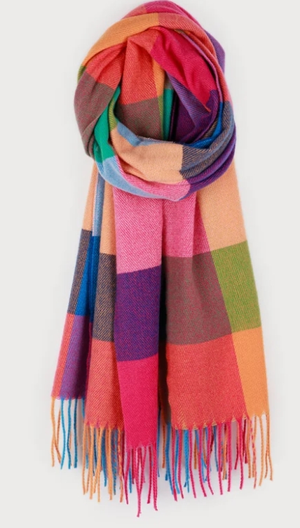 Grand foulard à carreaux - 6162 - Caracol