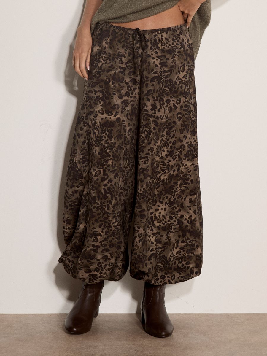 Pantalon leopard très léger - X228195 - Apricot