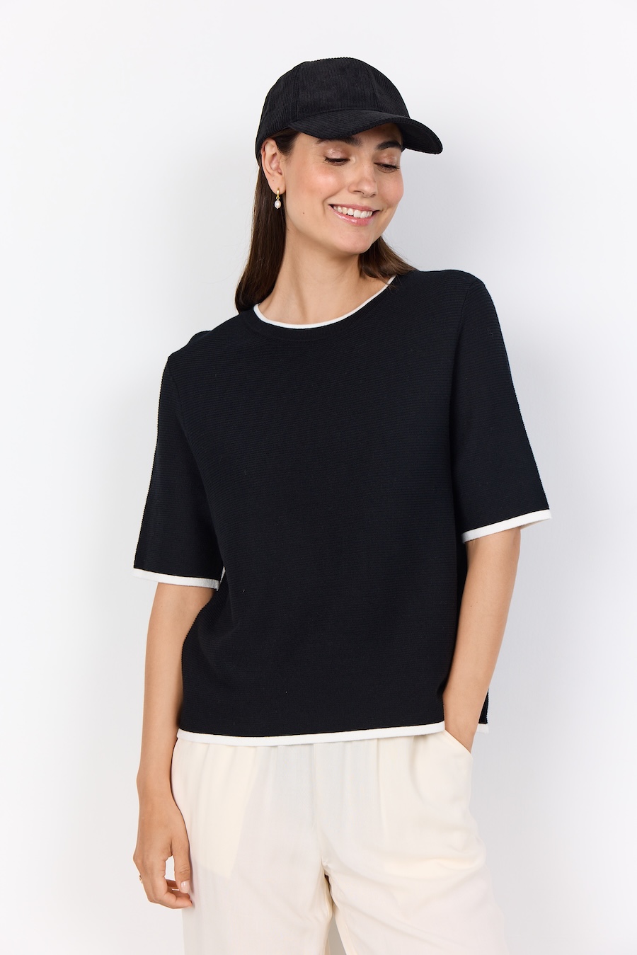 Chandail tricot cotelé - 33673 - Soya Concept