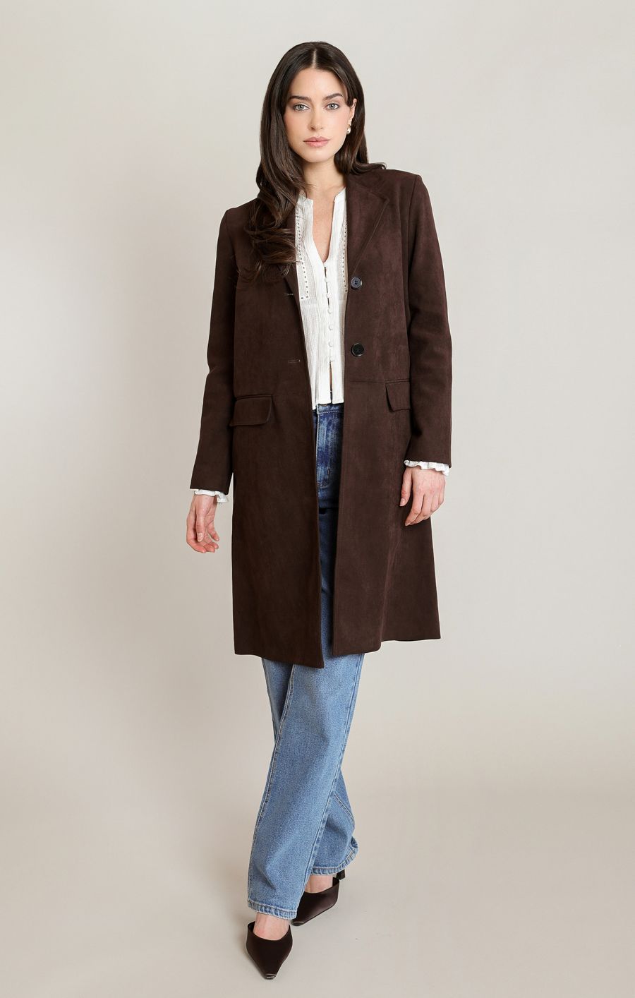 Manteau en simili suède - 2829753 T - Black Tape