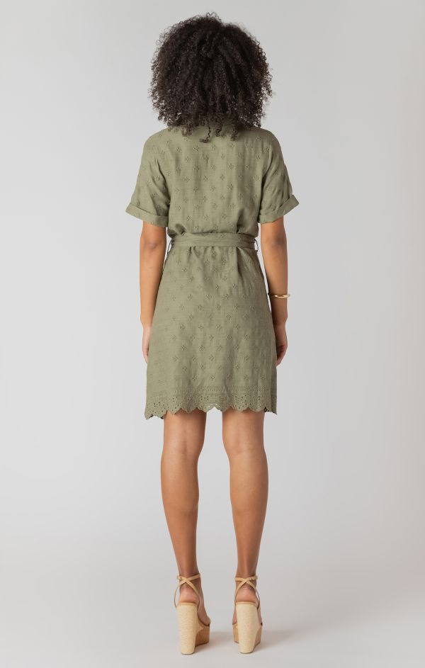 Robe courte broderie