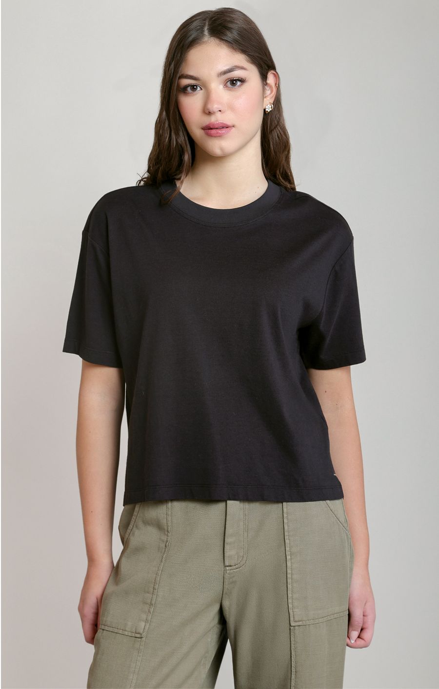 T-shirt basic col rond - 2824018 D - Dex