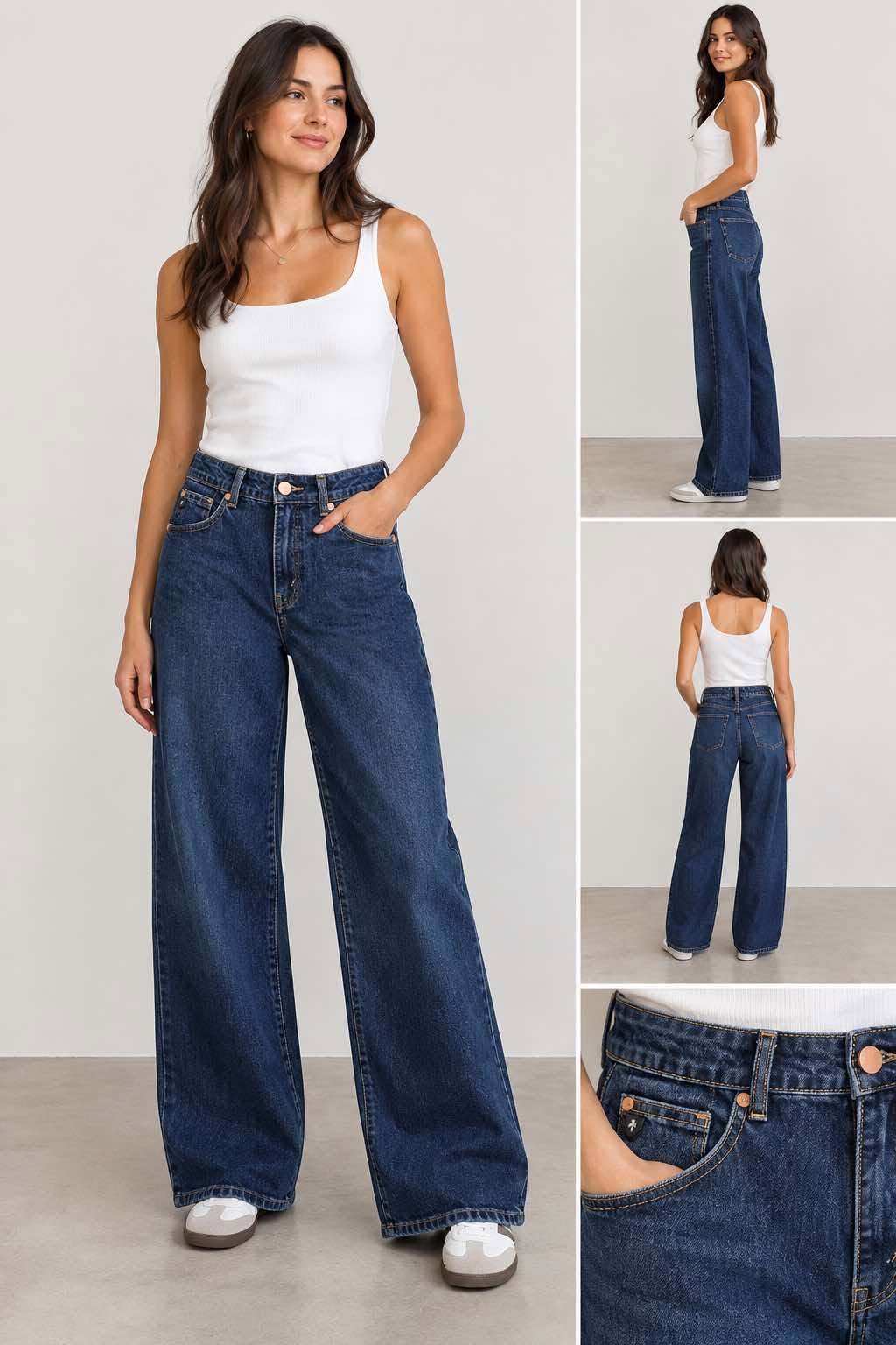 Jeans luna jambe large - 21466995 - Lois