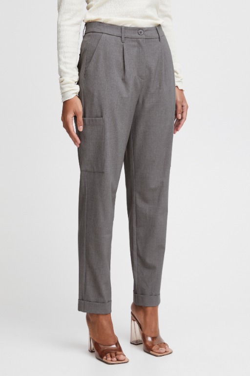 Pantalon chic cargo jambe droite - 20814271 - B.Young