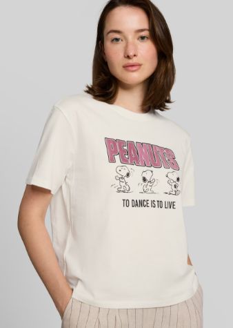 t-shirt boxy Peanuts - 1052520 - Tom Tailor