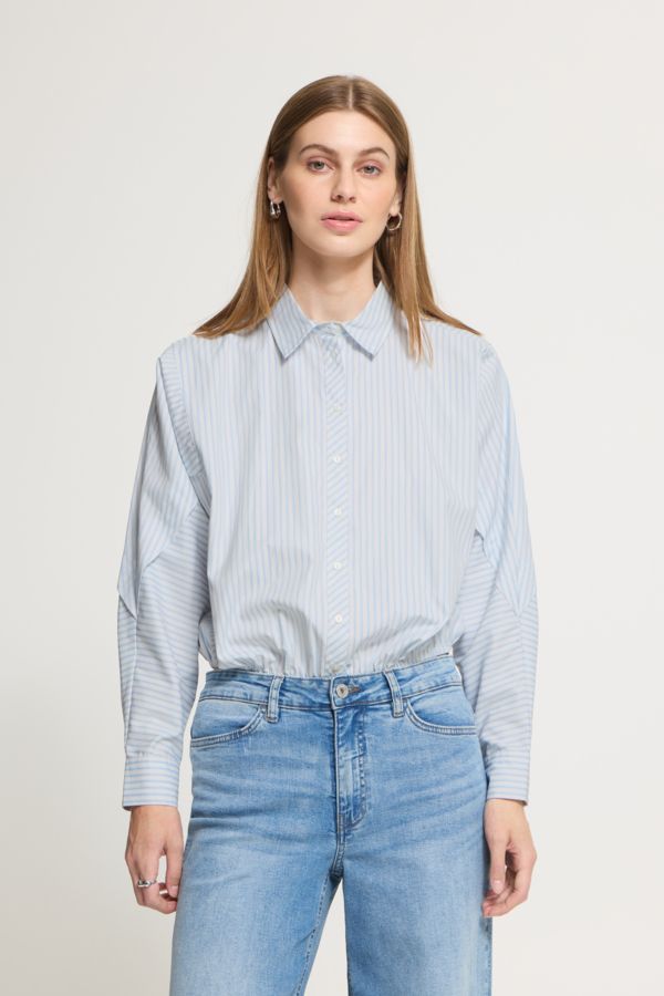 Blouse ballon lignée - 20126178 - Ichi