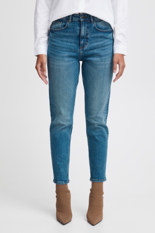 Mom jeans taille haute - 20815198 - B.Young