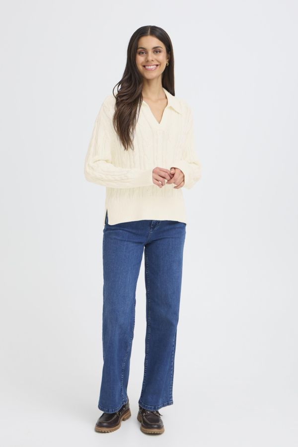Chandail tricot col polo