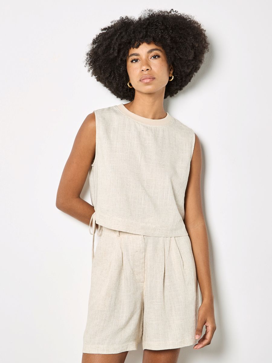 Camisole col au cou - X192427 - Apricot