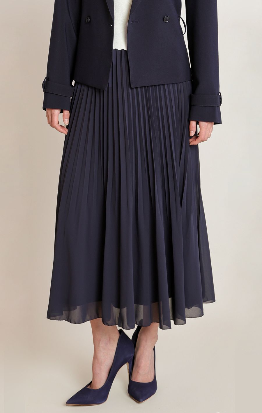Jupe plissée taille elastique - 2822705 T - Black Tape