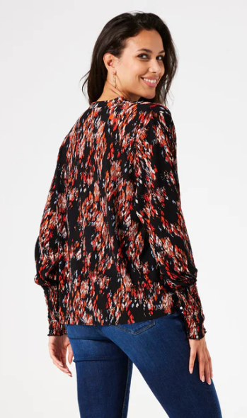 Blouse légère nid d'abeille manche- seconde main