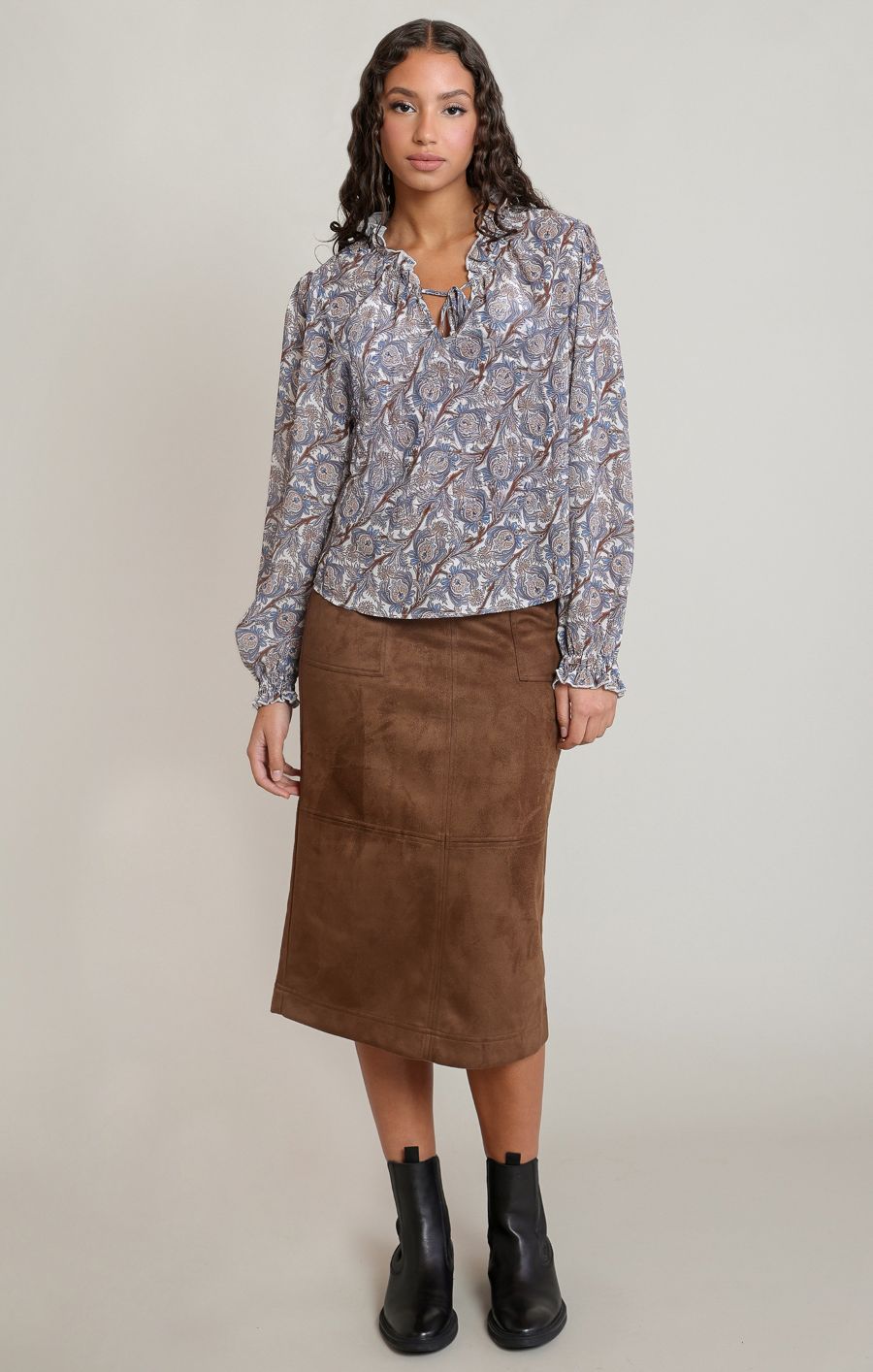 Blouse Motif frill - 2823701 D - Dex
